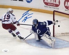 Jesper Fast autographed signed 8x10 photo NHL New York Rangers JSA COA
