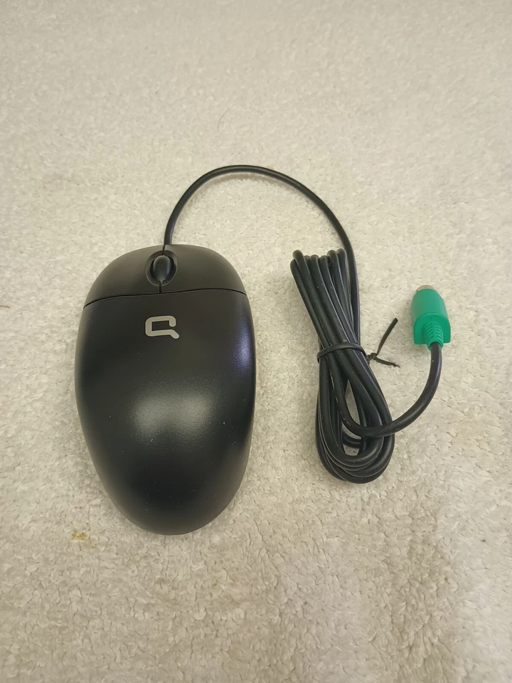 Genuine HP COMPAQ 5188-8925 PS/2   3-Button Scroll Mouse Black  Wired New - Image 3 of 4