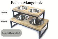 erhöhter Hundenapf Futterstation Fressnapf Futterbar für Hunde und Katzen S - L