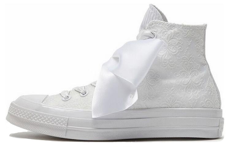 Converse Chuck Taylor 70S High Tops Floral Embroidered White Womens A07078C