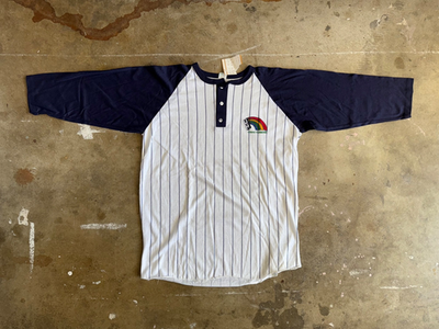 70s DEADSTOCK VINTAGE UNIVERSITY OF HAWAII RAINBOWS BASEBALL STYLE