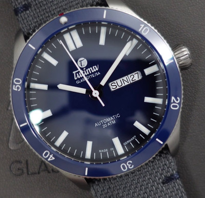 Tutima Herren/Unisex Uhr Grand Flieger Airport Ref. 6107-01 NEW FULL SET