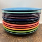 FIESTA WARE HLC 7.25” PLATES HOMER LAUGHLIN 11 different color PLATES