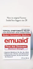 Emuaid First Aid Ointment Maximum Strength Biggest Sz 2fl New Factory Sealed Box