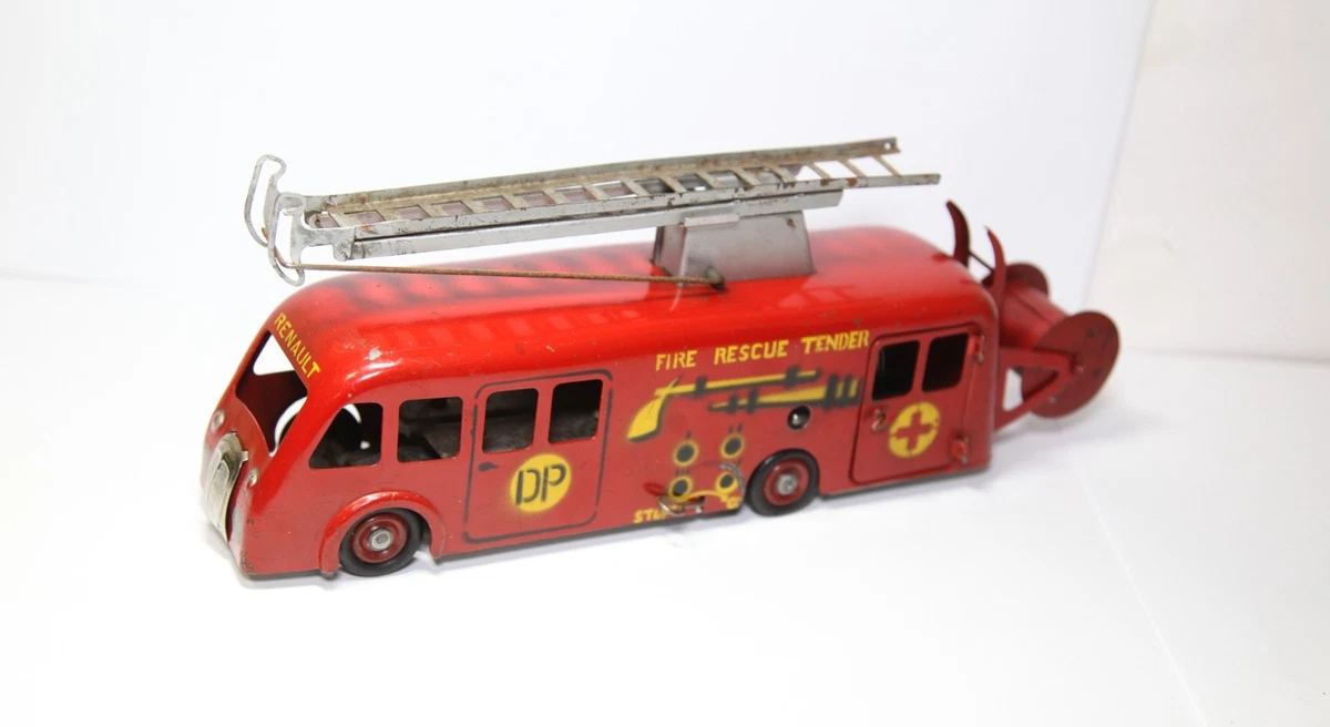 Camion De Pompiers CIJ Renault - Volant Code 3 - Jouet Ancien France Années 30 (RARE)