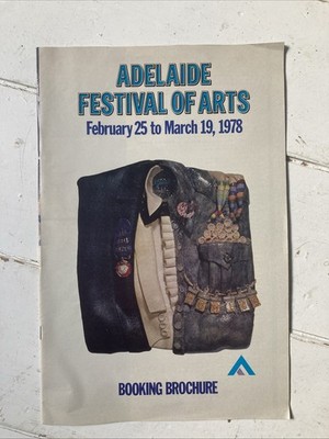 Adelaide Festival Of Arts 1978 Buchungsbroschüre