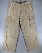 Vintage Old Navy Pants Mens 36x30 Beige Military Paratrooper Baggy Cargo 90s Y2K