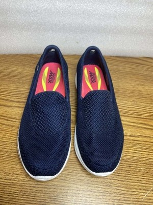 Skechers Goga Maxx Go Walk 4 Women's Size 9.5M Navy Blue Slip On Sneakers Shoes 