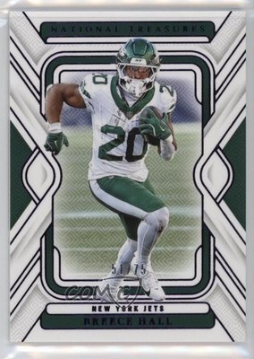 2024 Panini National Treasures Purple 51/75 Breece Hall #77 0us8