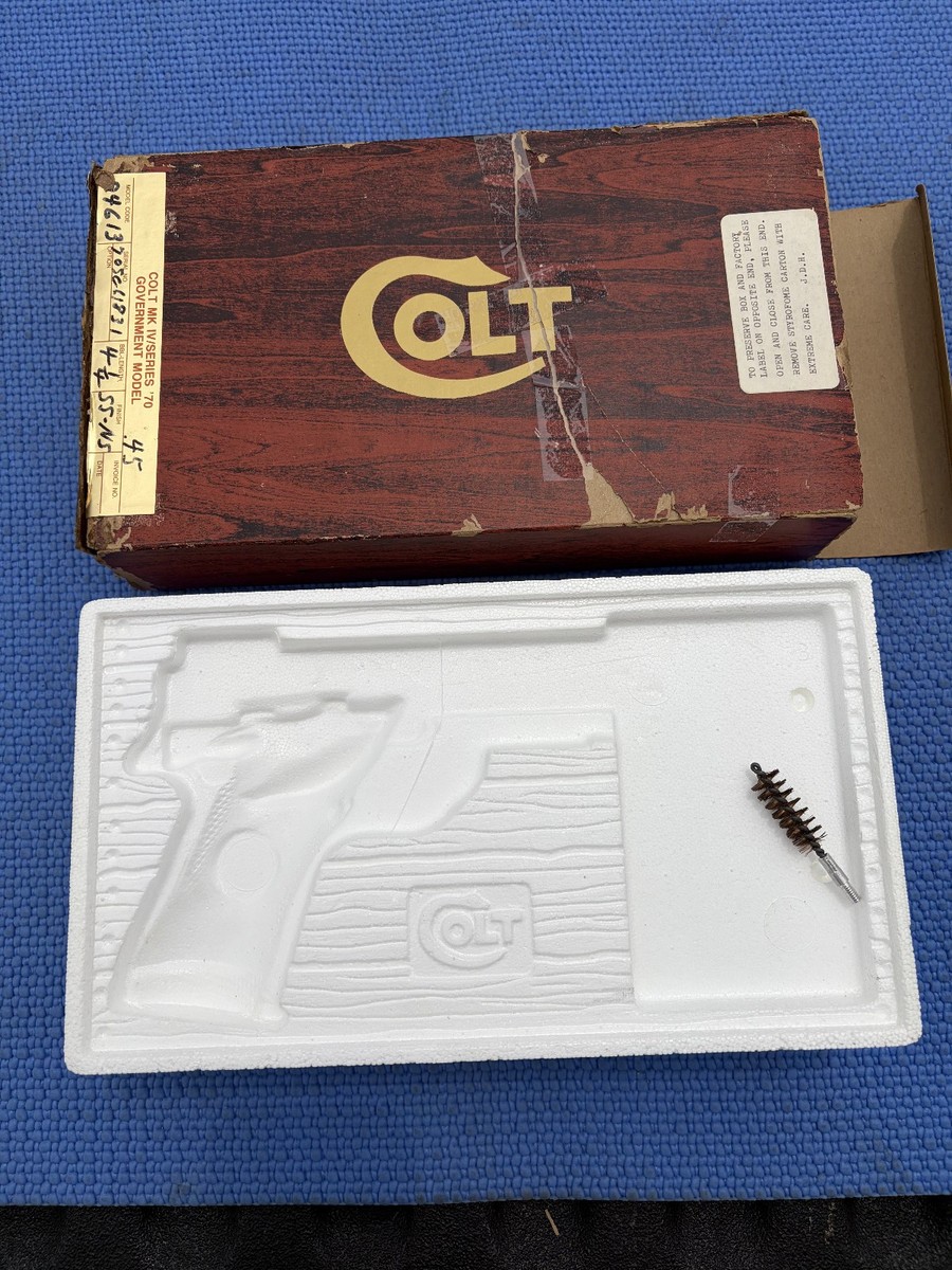 Vintage Colt Combat Commander Box Only Condition is rough