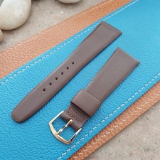 22mm Speidel Brown Leather nos Unused Classic Tapered 1970s Vintage Watch Strap