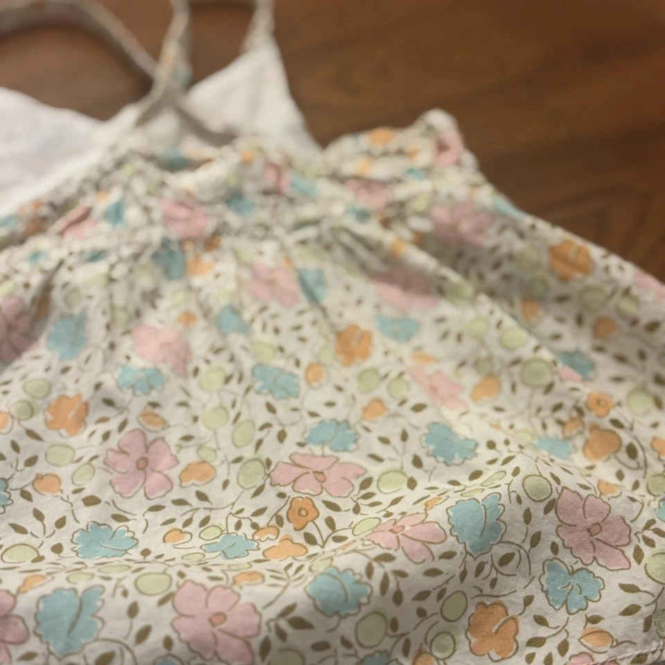 Genuino Niños Oshkosh Niñas Pastel Floral Sun Top 24 Meses Peso Ligero Verano Foto 4 de 4