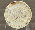 VINTAGE 1983 AMERICAN CENTENNIAL CELEBRATION COMMEMORATIVE FINE SILVER ART ROUND