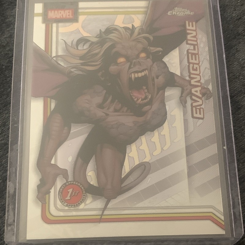 Topps 2020 Topps Chrome Marvel Evangeline 1st Appearance Trading Card #117