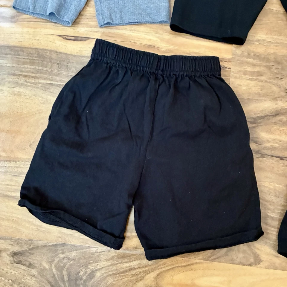 Lote de 5 Pantalones Cortos Niñas Talla M 7/8 Antiguo Azul Marino, Cat & Jack, Clase de Arte, Paquete Hanes Foto 4 de 4