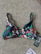 Moontide Bikini Top Versailles Braided Longline Triangle Soft Cup Swim Swimwear