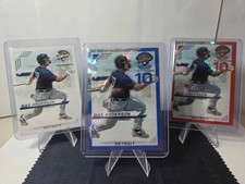 Max Anderson Panini Prospect Blue Ice/299, Red Ice, Base Lot NM Baseball