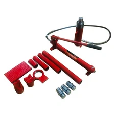 20 TON PORTA POWER HYDRAULIC JACK BODY FRAME REPAIR SET TOOLS RED