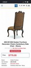 Hooker Furniture Brown Upholstered High Back Accent Chair, Painted Wood Frame — photo 4