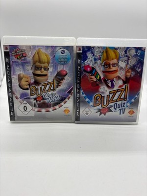 PS3 Playstation 3 Buzz! Quiz World + Buzz! Quiz TV - in OVP