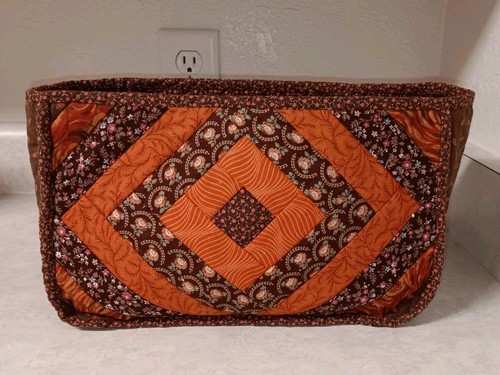 Quilted Grandma 1970s Chic Bag for Yarn & Crafting 11" x 6.5" Vtg Sewers Gift - Picture 2 of 8