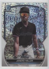 2023 Bowman Chrome Prospects Speckle Refractor /299 Janero Miller #BCP-184 16s2