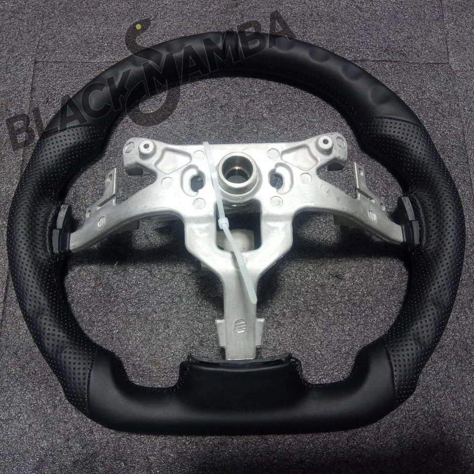 Perforated Leather Steering Whee Fit Chevrolet Corvette C6 ZR1 Z06 06-11 Foto 2 de 4