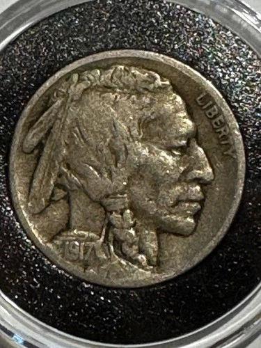 1917-D Denver Mint Buffalo Nickel fine