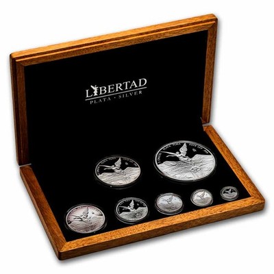 2019 Mexico 7-Coin Silver Libertad Proof Set (8.9 oz, Wood Box) | eBay