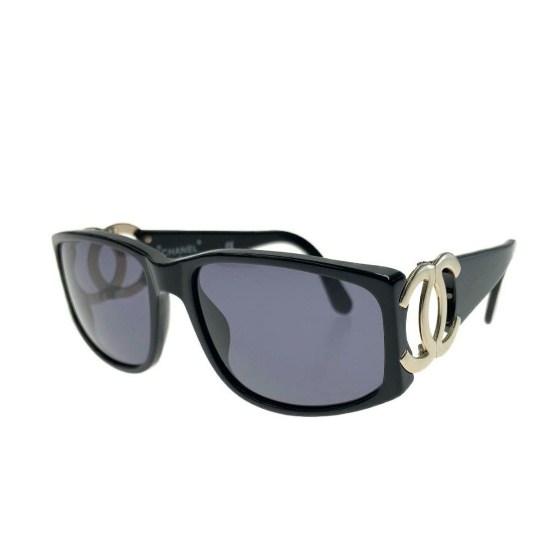 CHANEL Coco Mark Sunglasses 02461 94305 Black Gold Luxury Fashion