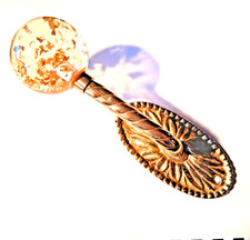 Vintage Hollywood Regency Clothing Hanger With Large Glitter Ball Hook