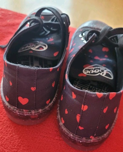 Damen Love Moschino Turnschuhe Sneakers Chucks Schwarz Gr. 39 Herzen Neu - Bild 3 von 4