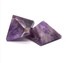 Natural Dream Amethyst Pyramid Quartz Crystal Gemstone Healing Energy Rocks