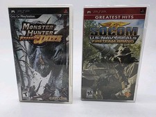 Monster Hunter Freedom Unite & Socom Sony PSP CIB Complete Tested 