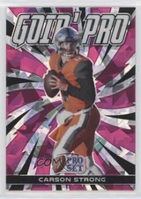 2022 Leaf Pro Set Draft Metal Goin' Pink Crystals Carson Strong #GP-CS1 0s4q