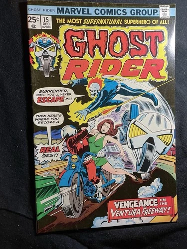 $1 VINTAGE COMICS MARVEL GHOST RIDER #15 COMIC BOOK THE ORB
