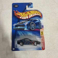 2004 Hot Wheels #131 Ferrari Heat 4/5 FERRARI 550 MARANELLO Black w/Chrome 5 Sp