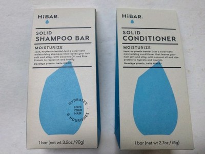 Full Size HiBAR Moisturize Solid Shampoo And Conditioner Bar Set Scented
