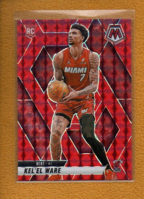 Kel’el Ware 2024-25 Panini Mosaic Rookie Red Mosaic Prizm RC #232