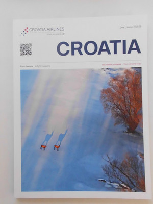 INFLIGHT MAGAZINE CROATIA AIRLINES 2025/2026 ROUTE MAP FLEET INFO