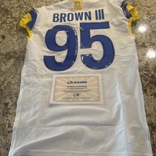 Los Angeles Rams Bobby Brown, Super Bowl Winner Issue Jersey 2022/44 SB WINNERS