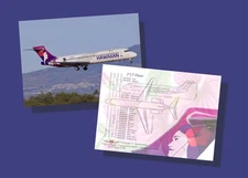 Hawaiian Airlines Airbus 717 Trading Cards - Set of 25