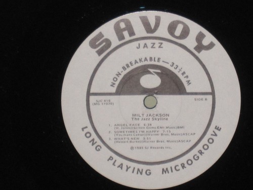 MILT JACKSON - The Jazz Skyline ~ SAVOY 410 {12070} {nm} WHITE LABEL w/Insert - Picture 2 of 4