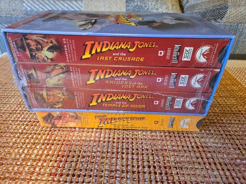 Indiana Jones - Adventure Collection (VHS, 1999, 3-Tape Set, Widescreen) NEW - 第 2/7 張圖片
