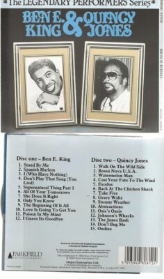Rare 2CD Fatbox CD Ben E. King & Quincy Jones - Legendary Performers Series