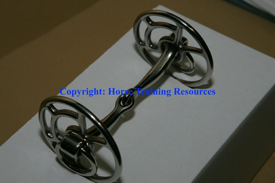 Prof Jesse Beery 4-Way Riding Training Driving Bit Snaffle w/ Instructions NEW - Image 3 of 3