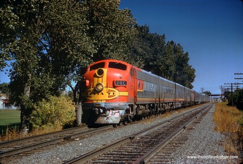 ATSF Santa Fe EMD Diesellok F3A #28C 1961 35mm Original Kodachrome Dia