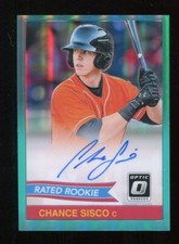 2018 Optic Rated Rookie Retro '84 Blue Chance Cisco Autograph /100 Orioles