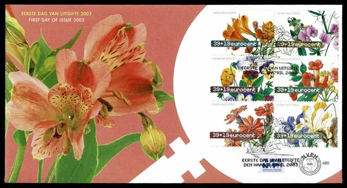 SG05 NETHERLANDS 2003 FDC Summer charity issue - flowers