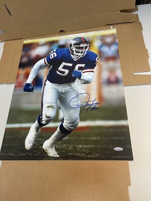 NEW YORK GIANTS LAWRENCE TAYLOR #56 SIGNED 16x20